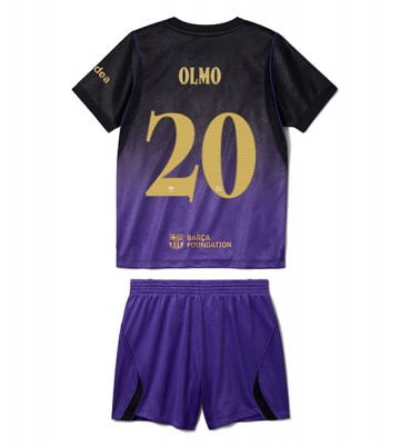Barcelona Dani Olmo #20 Bortaställ Barn 2026-27 Kortärmad (+ Korta byxor)